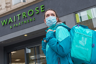 WAITROSE TEAM UP WITH DELIVEROO TO GIVE CUSTOMERS ACCESS TO WAITROSE PRODUCTS IN AS LITTLE AS 30 MINUTES