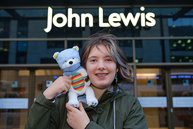 14 YEAR OLD'S NHS-INSPIRED TOY BEAR FLIES ONTO SHELVES AT JOHN LEWIS