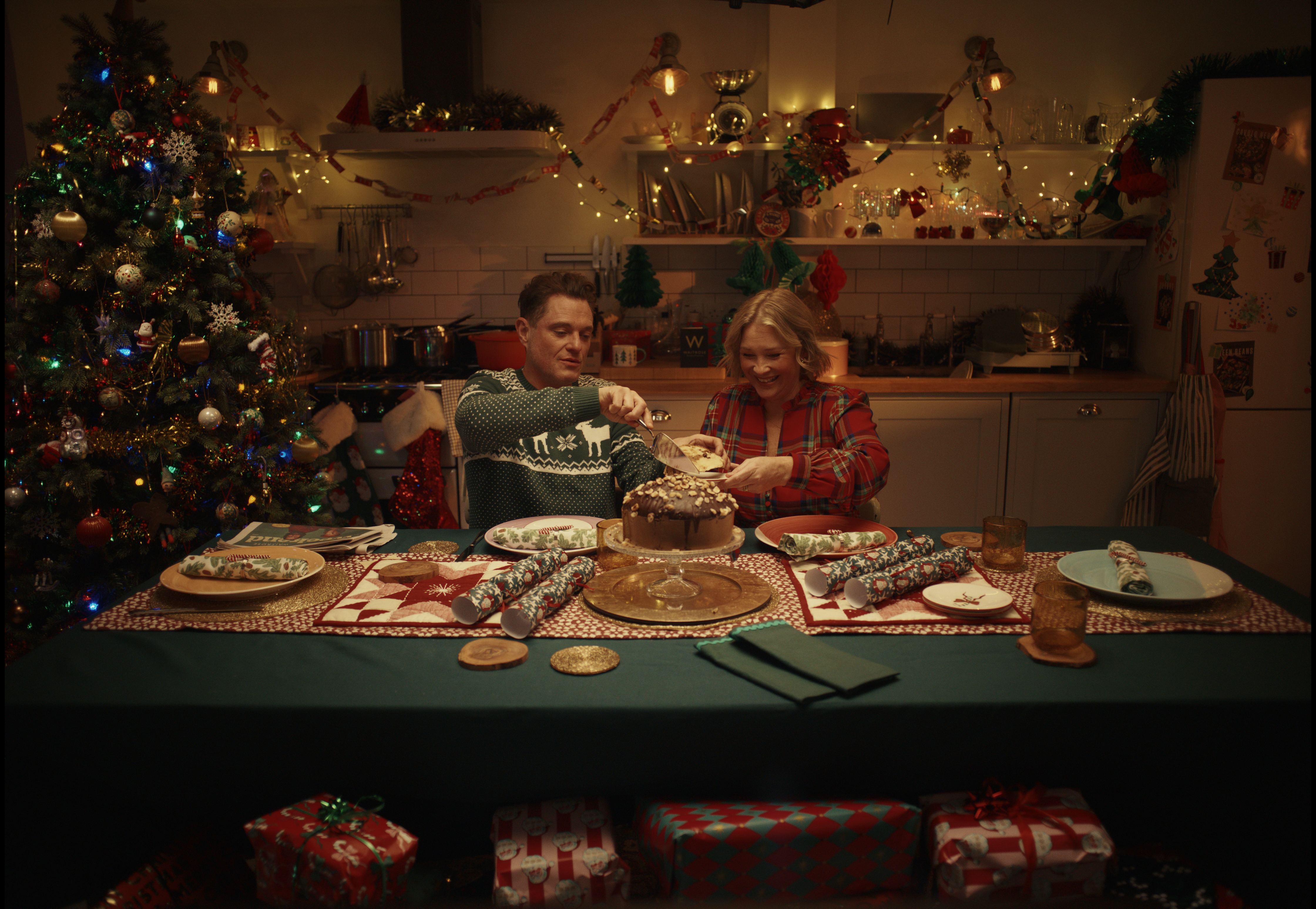Image of Waitrose reunites Joanna Page and Mathew Horne to help you say it with food this Christmas 