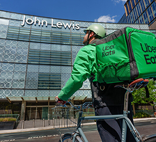 John Lewis and uber eats forge new partnership for rapid delivery