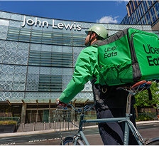 John Lewis and Uber Eats forge new partnership for rapid delivery