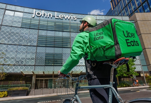John Lewis and Uber Eats forge new partnership for rapid delivery pilot