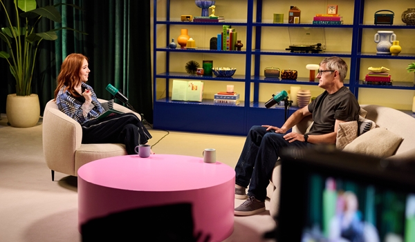 Image of John Lewis unwraps brand-new vodcast ‘Gift List’ hosted by Angela Scanlon with first guest Louis Theroux 